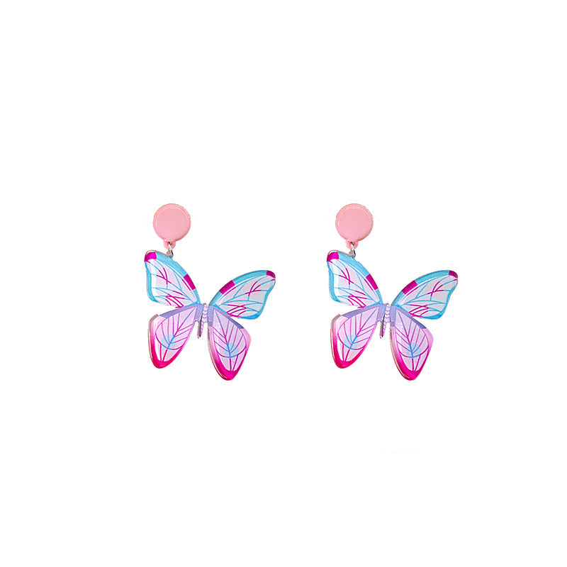 Alloy Summer Butterfly Earrings MYA-MDD158