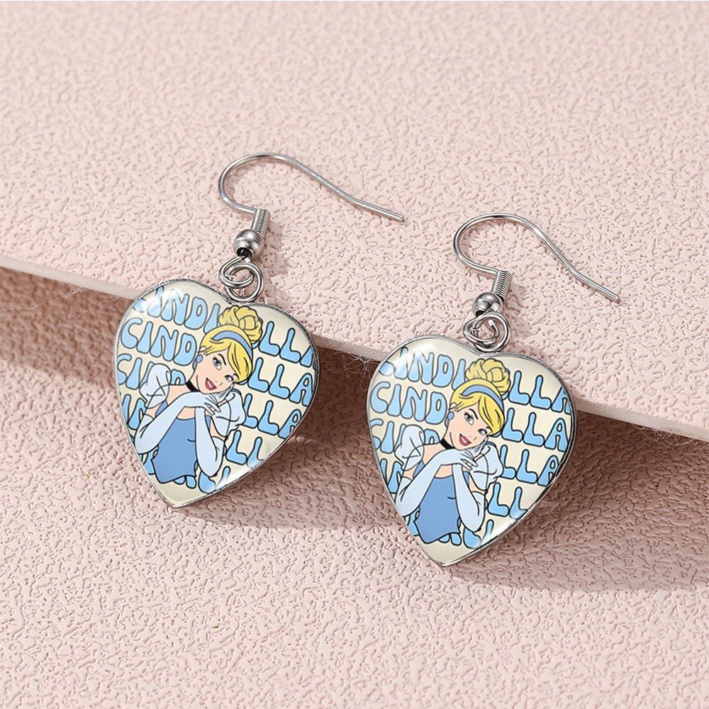 Alloy Beauty and Beast Earrings (Minimo de compra 5) MIC-XiangL115