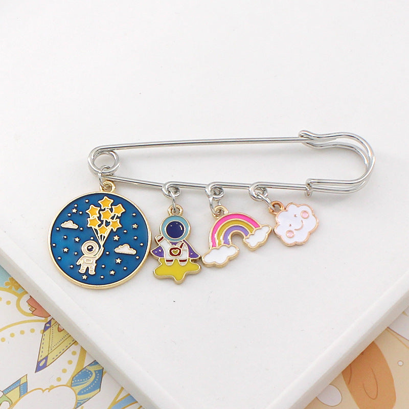 Alloy cartoon astronaut brooch (Minimo de compra 2) MIC-LiY012