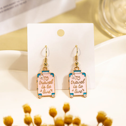 Alloy cartoon cute hot air balloon earrings (Minimo de Compra 2) MIC-MDD057