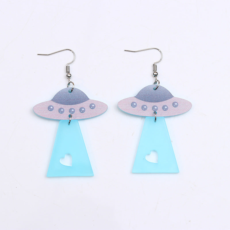 Resin Fun Rainbow Star Earrings (Minimo de Compra 2) MIC-DuA053