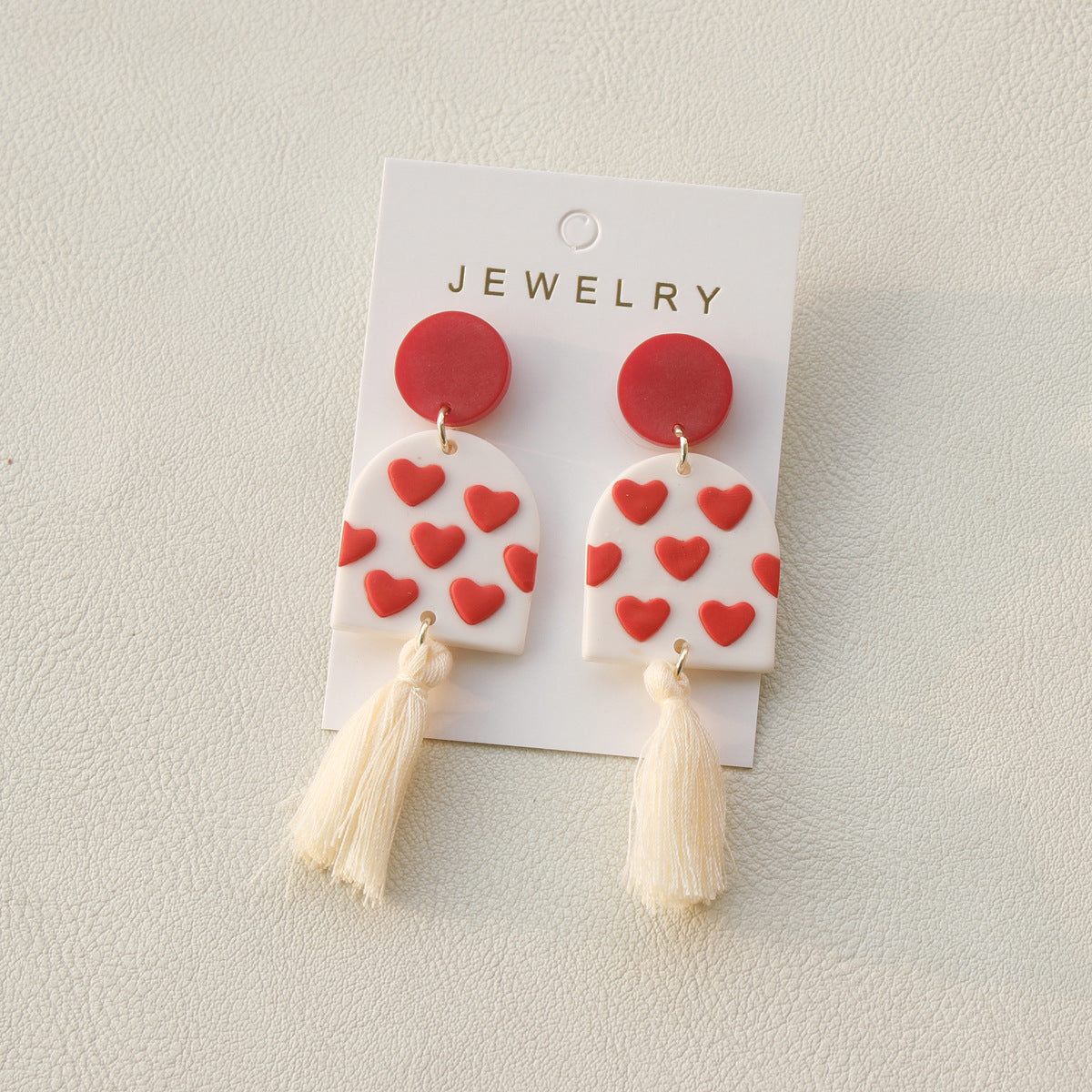 Alloy heart-shaped rose earrings (Minimo de Compra 2) MIC-JuH059