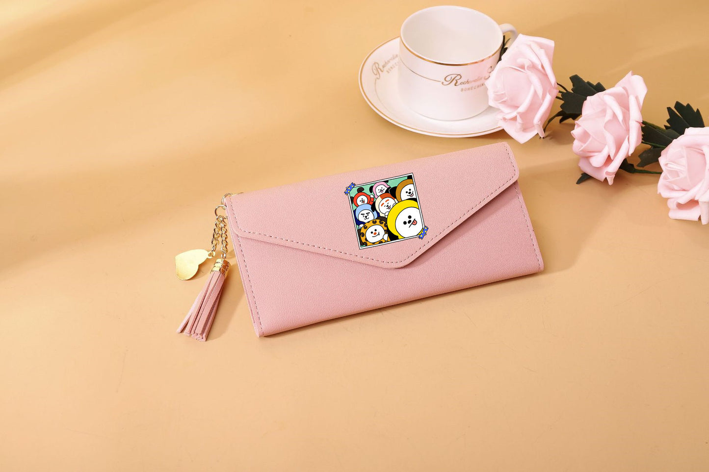 PU cartoon cute card bag tassel wallet MIC-XingY010