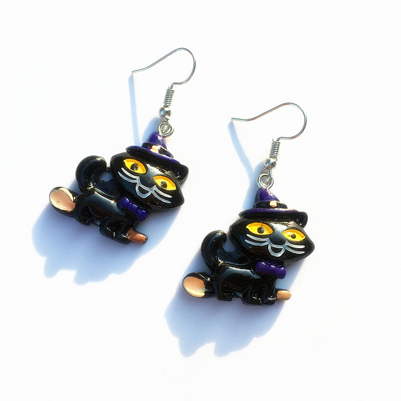 Acrylic funny Halloween earrings MIC-ChouT002