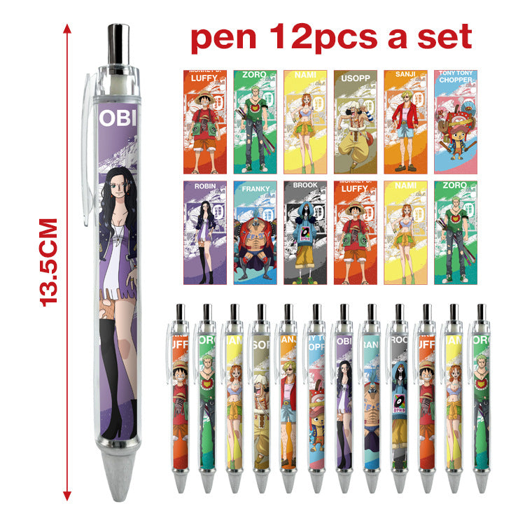 12pcs/pack cartoon printing press neutral pen ManC005