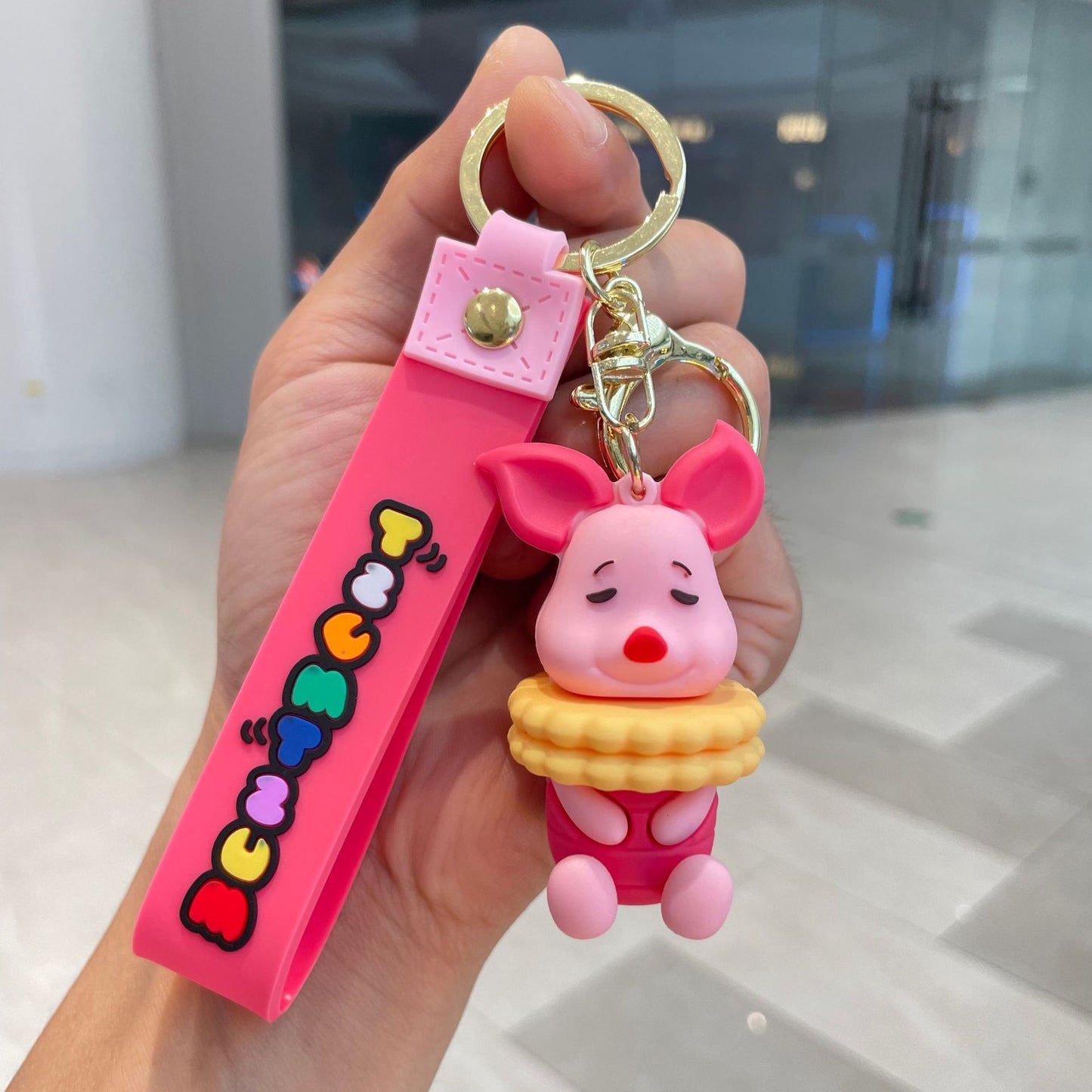 PVC New Winnie Bear Keychain MIC-YaoP023