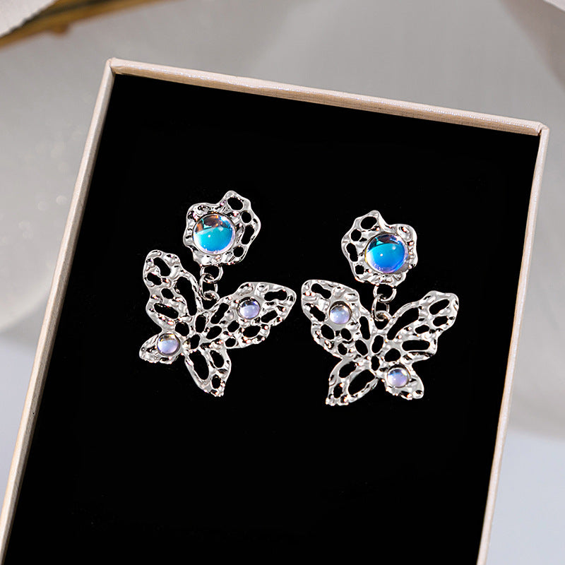 Alloy hollow butterfly earrings (Minimo de Compra 2) MIC-MDD071