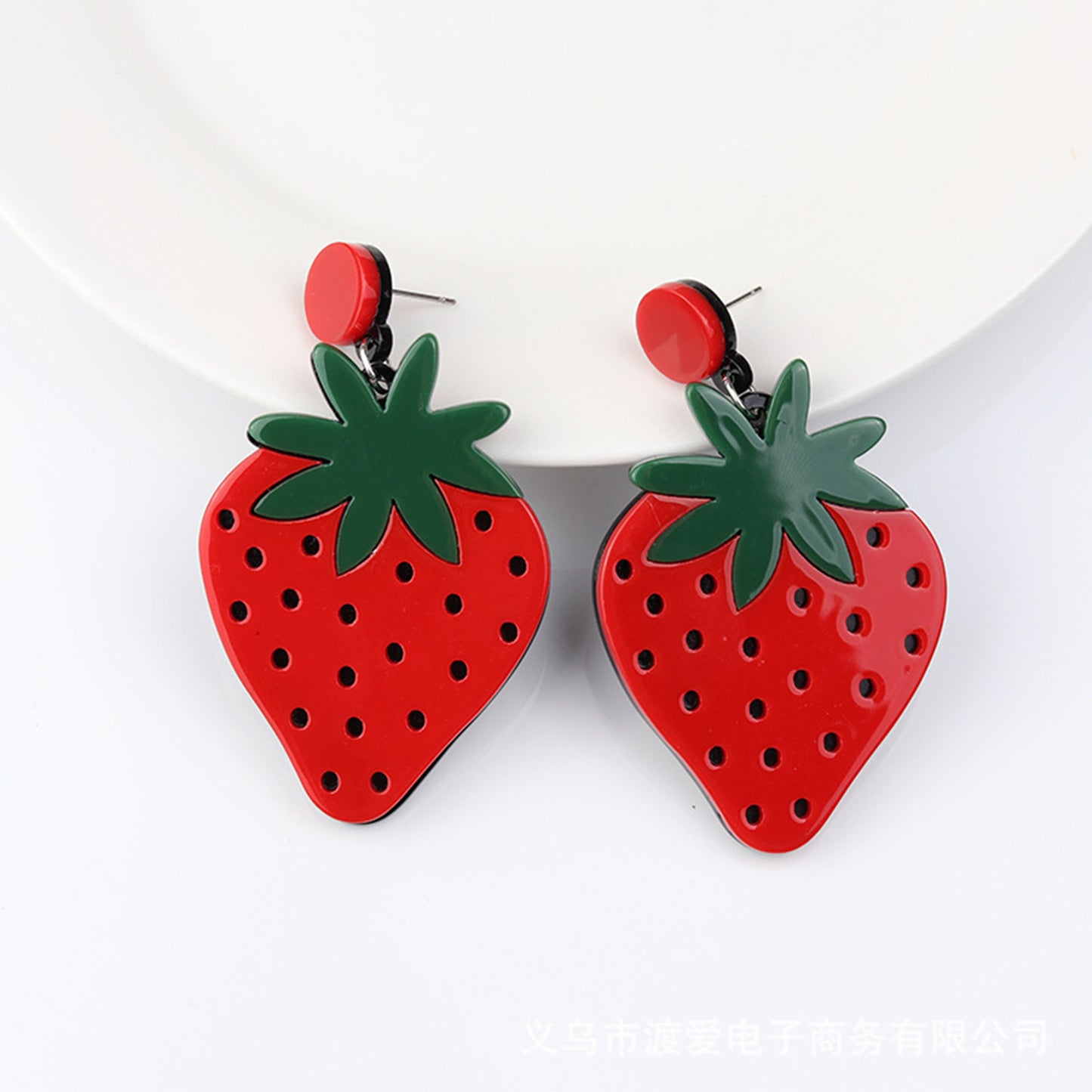 Acrylic Cute Fruit Earrings (Minimo de Compra 2) MYA-YunXi010