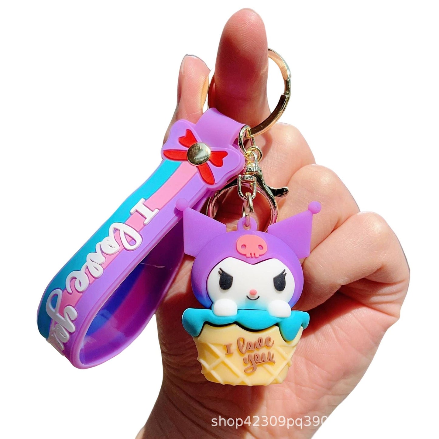 PVC cute cartoon cone keychain (Minimo de compra 2) MYA-WenC006