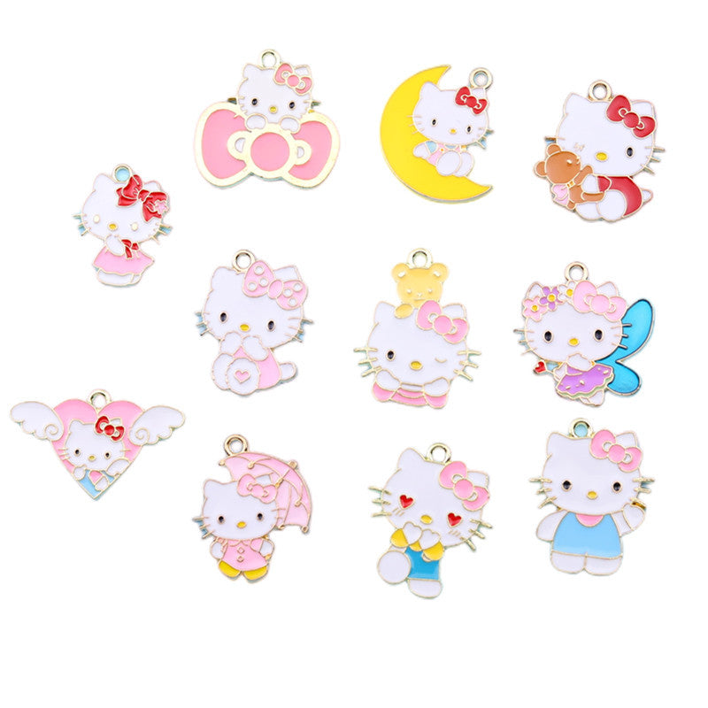 Alloy cartoon cute Katie accessories (Minimo de compra 10) MIC-ZeY004