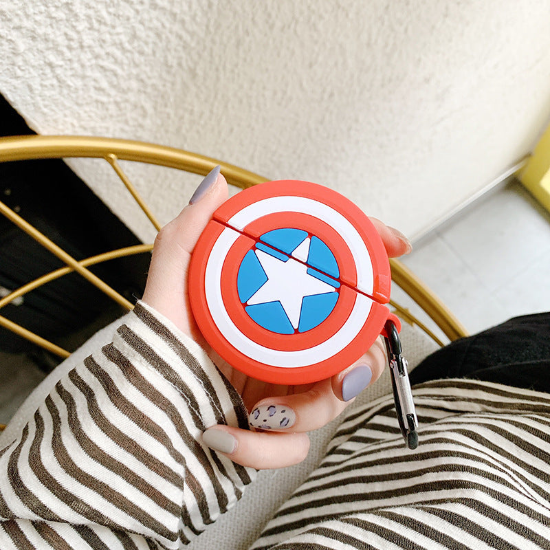 Silicone trendy brand Marvel earphone case (Minimo de compra 2) MIC-JLF014