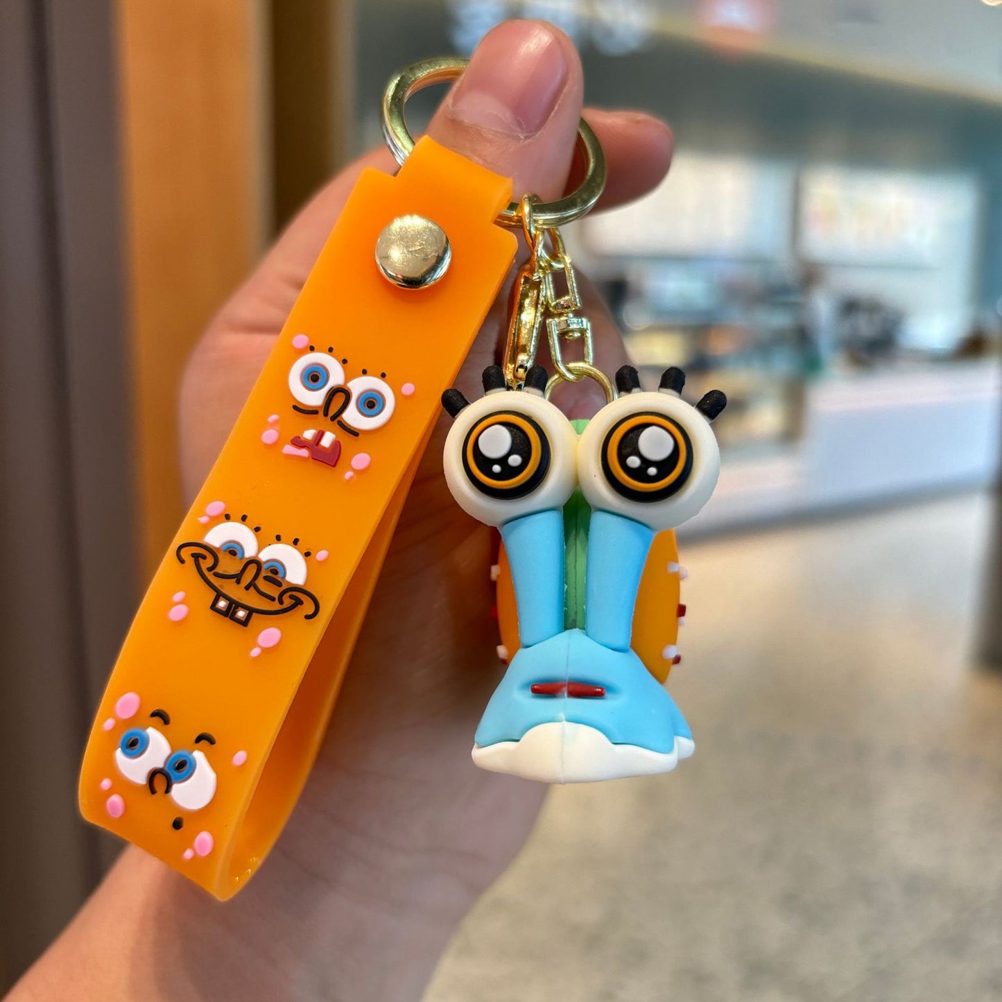 PVC cartoon sponge baby keychain MIC-PengY049