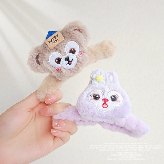 Plush cartoon cute hair clip MIC-WoD001