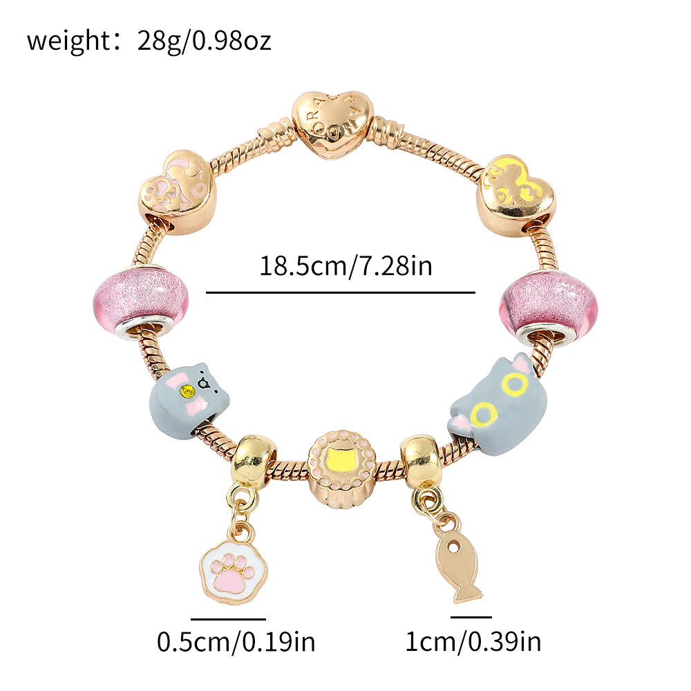 Alloy cartoon anime bracelet (Minimo de Compra 5) MYA-ZhuoX023