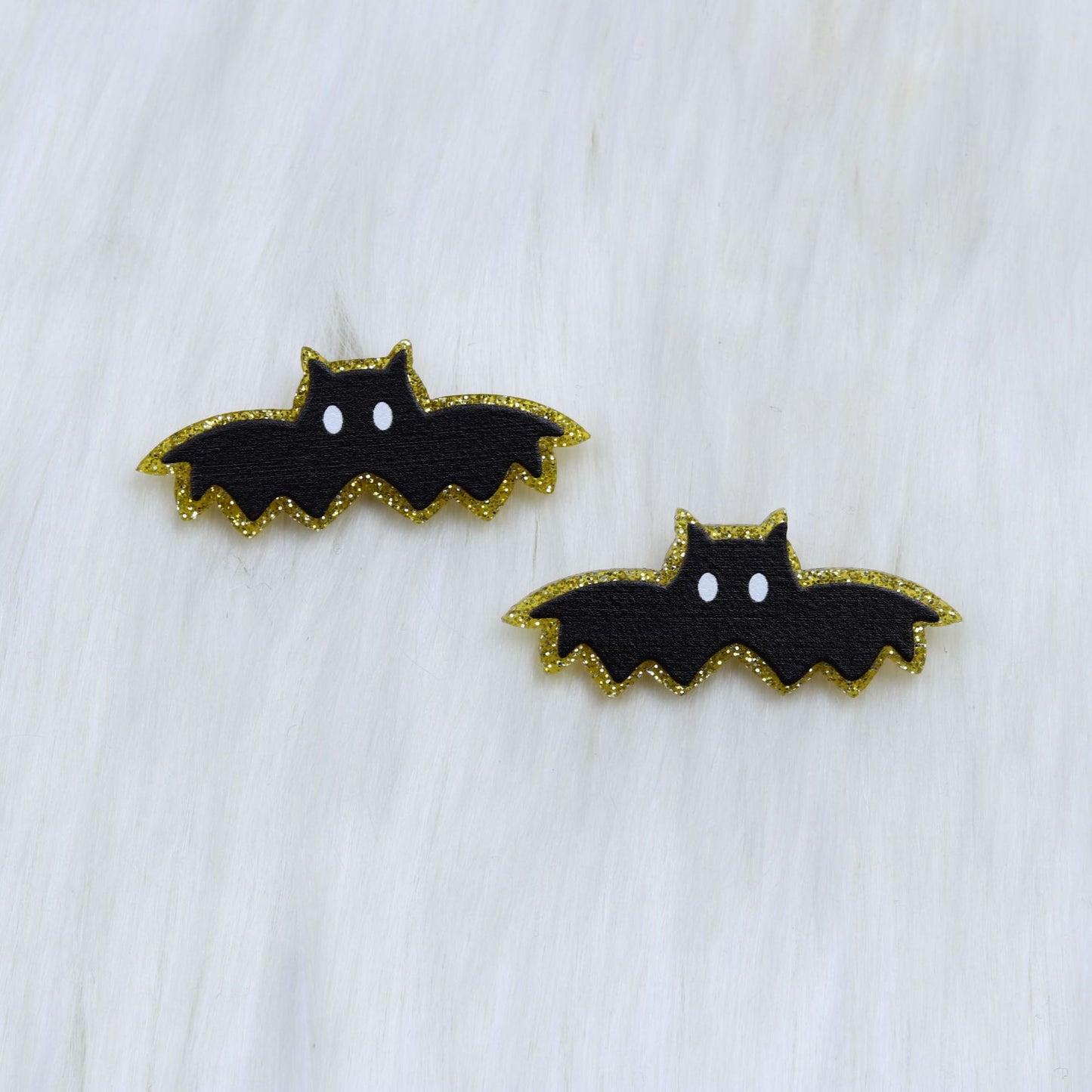 Acrylic Halloween Pumpkin Bat Earrings (Minimo de Compra 2) MYA-DuA044