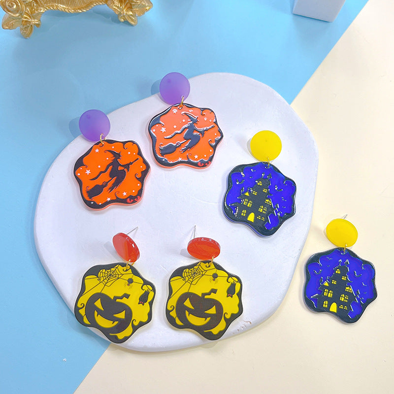 Acrylic New Halloween Collection Earrings PinH005