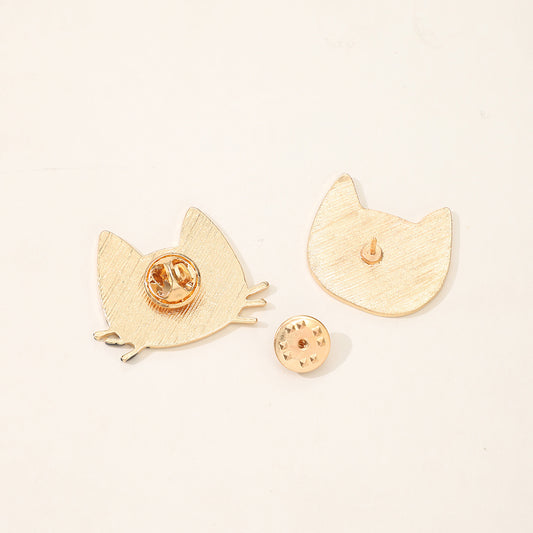 Alloy cute cat brooch MIC-ChenW014