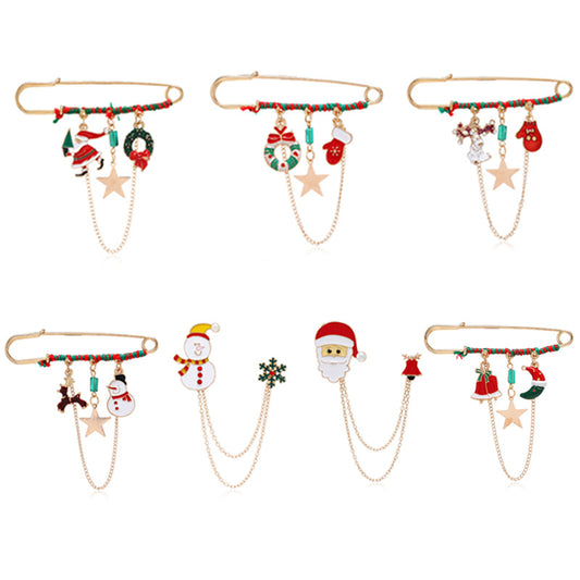 Alloy New Christmas Series brooch (Minimo de Compra 2) MIC-ZuanL020