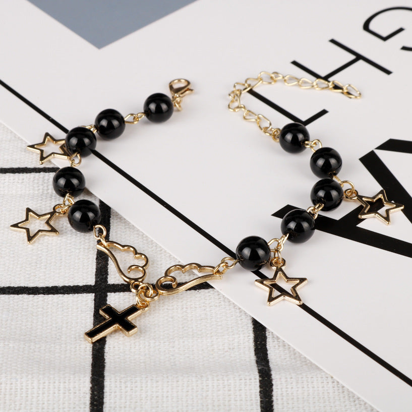 Alloy hollow star wing bracelet MIC-AiWen001