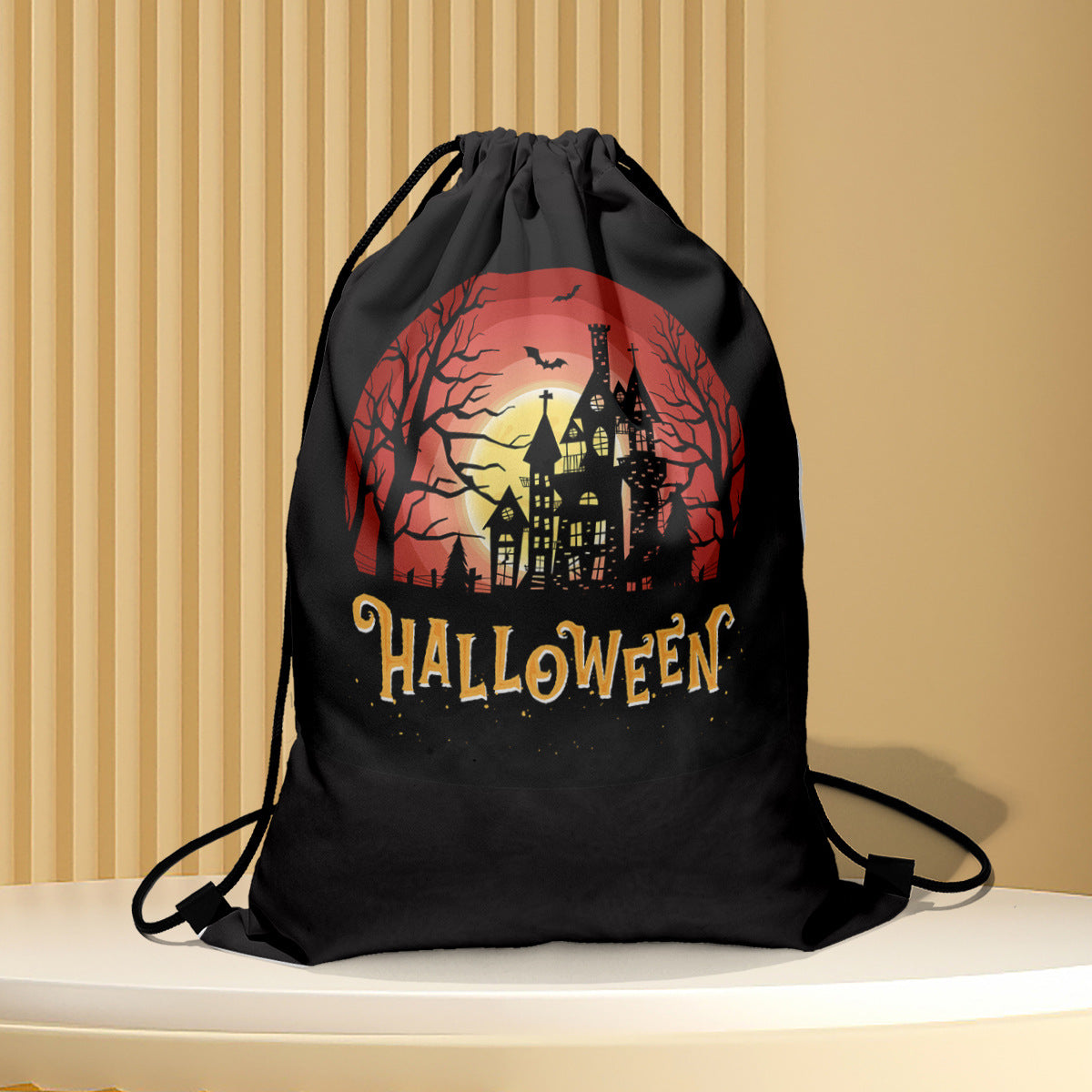 Polyester Halloween drawstring backpack (Minimo de Compra 2) MIC-QB003