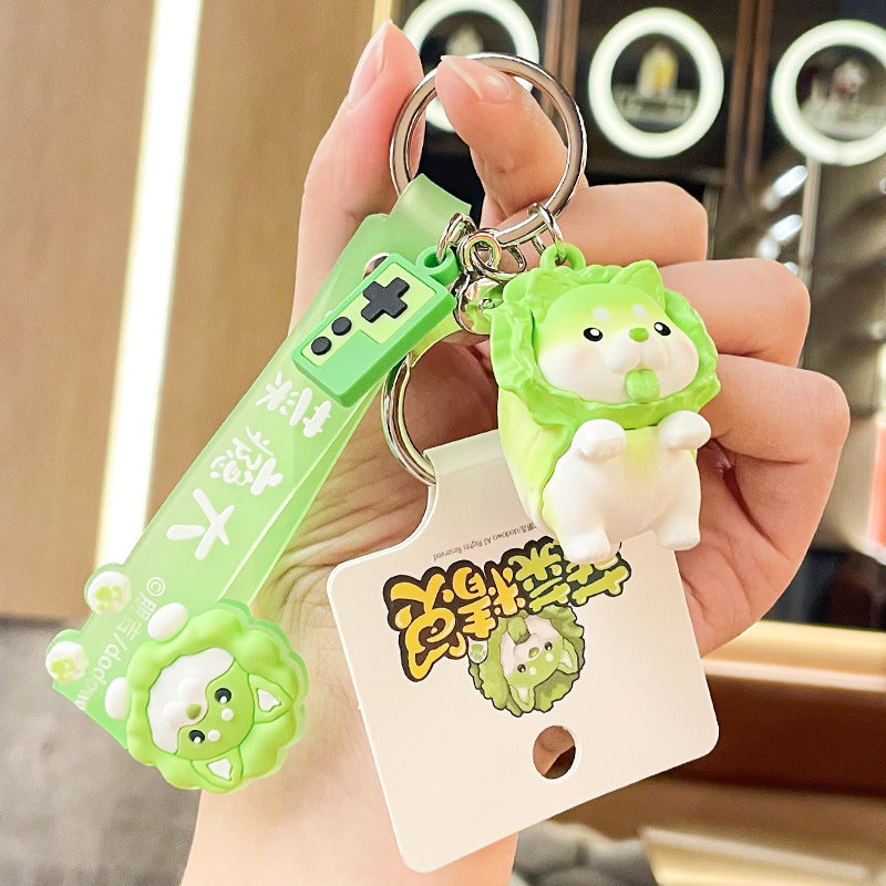 PVC new vegetable spirit cartoon keychain MIC-BenX015