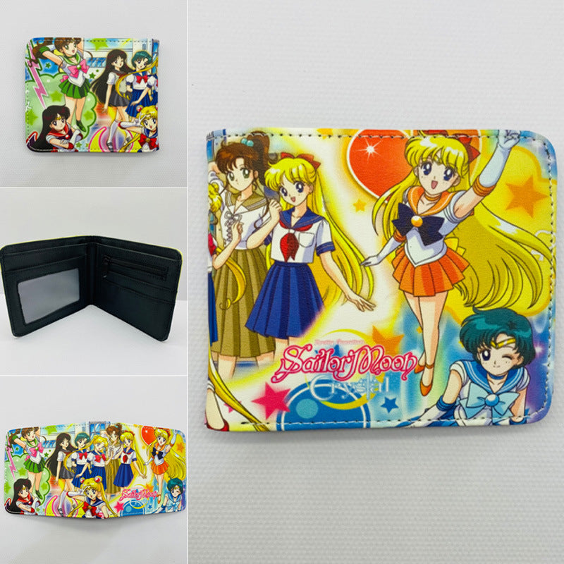 PU cartoon anime short zipper wallet MIC-ChangY008