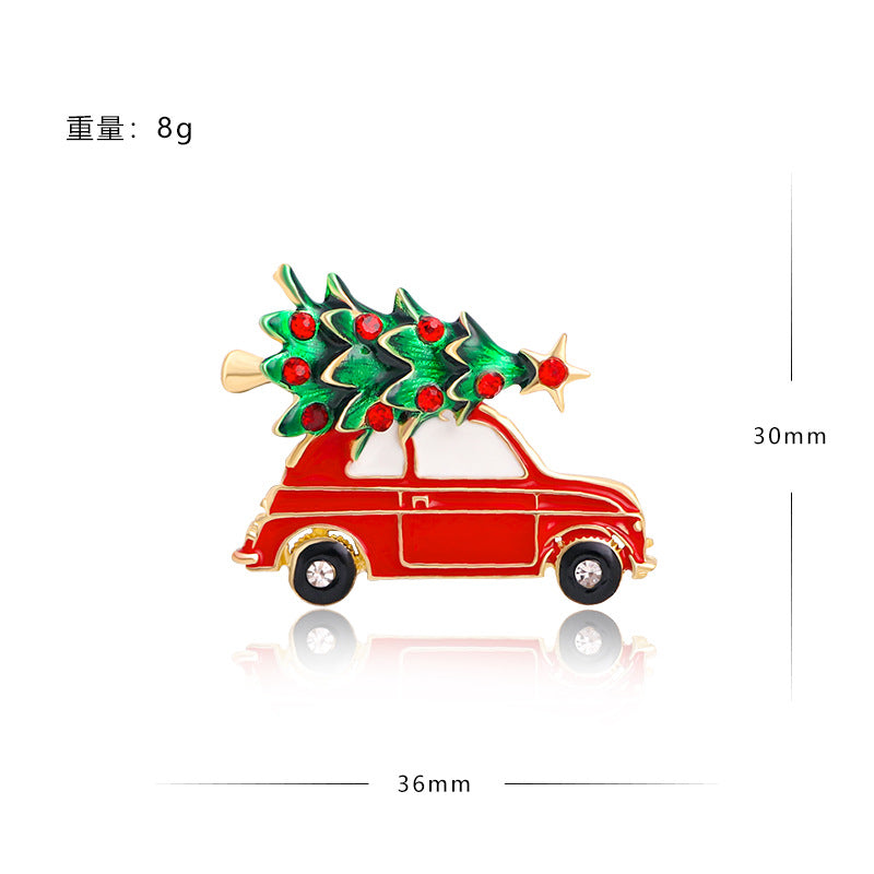 Alloy Snowman Christmas Tree brooch (Minimo de Compra 5) MYA-YiN024