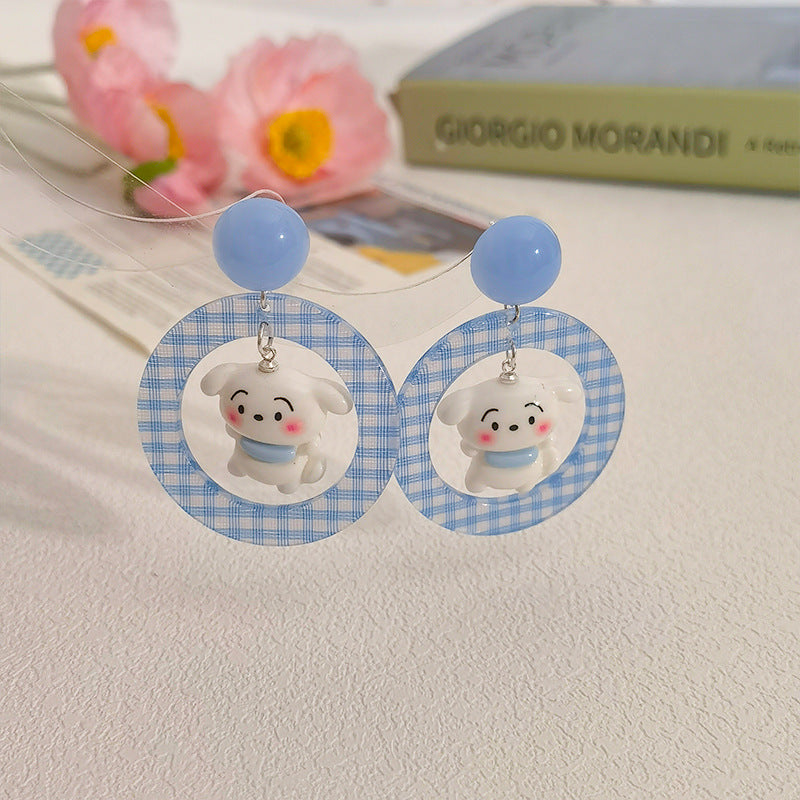 Alloy Summer Blue Earrings (Minimo de Compra 5) MIC-JiuY059