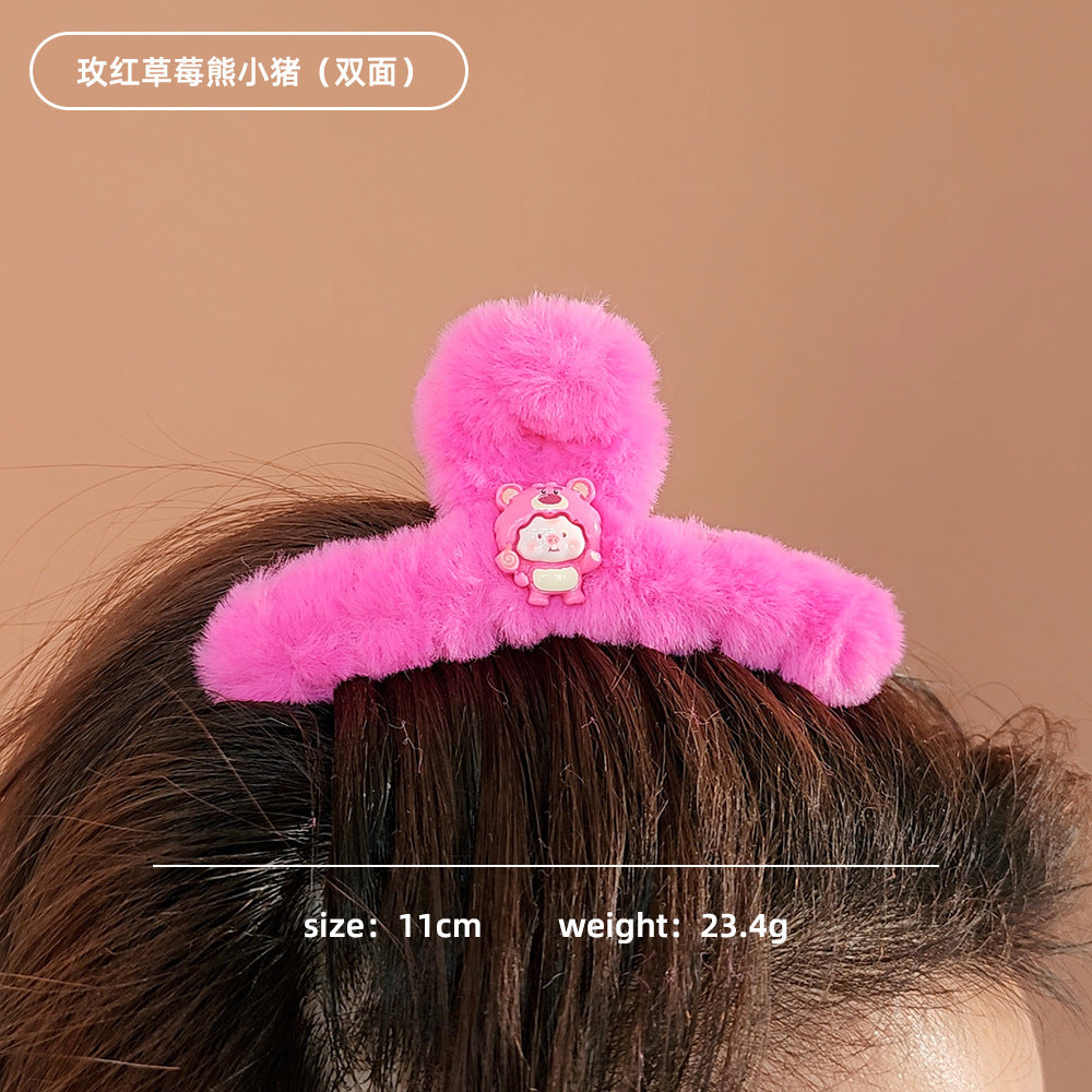 Plush cartoon cute hair clip MYA-WoD006