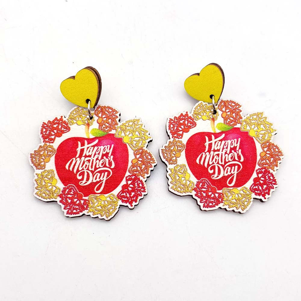 Alloy Apple Flower Earrings MIC-ChenY010