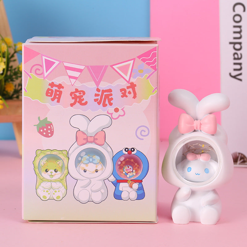 Resin cartoon cute pet party star light (Minimo de compra 2) MIC-HaiY012