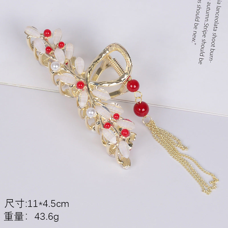 Alloy pearl tassel hairpin Minimo de compra 3 MIC-LanX002