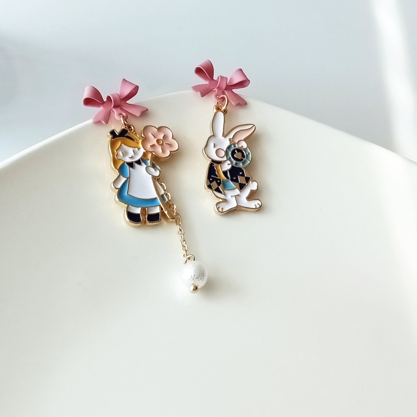 Alloy bow little rabbit ear clip (Minimo de Compra 2) MIC-KaiT016