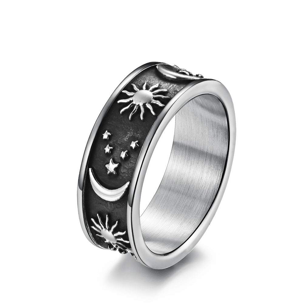 Ring Stainless Steel Star Moon Sun Minimo de compra 2 PREMQIANF005