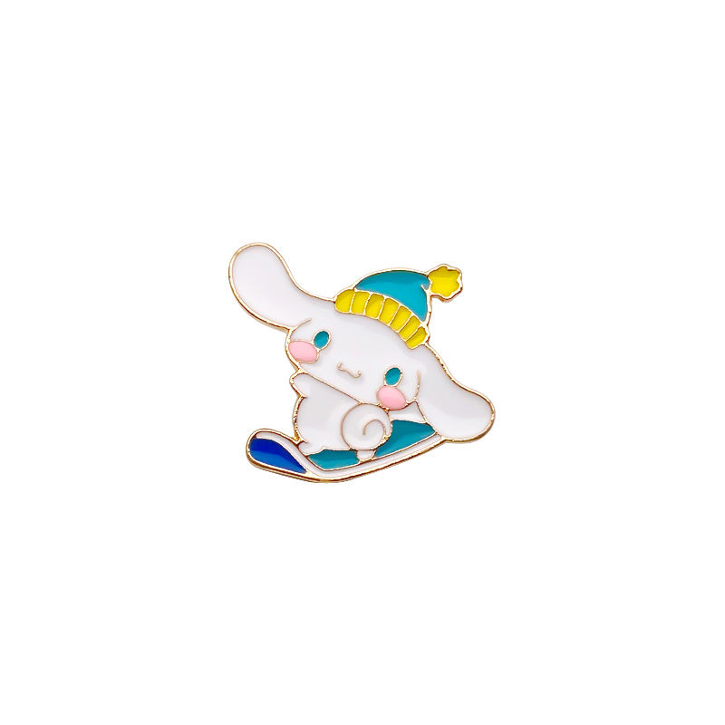 Alloy cute sled brooch (Minimo de compra 2) MIC-FuD003