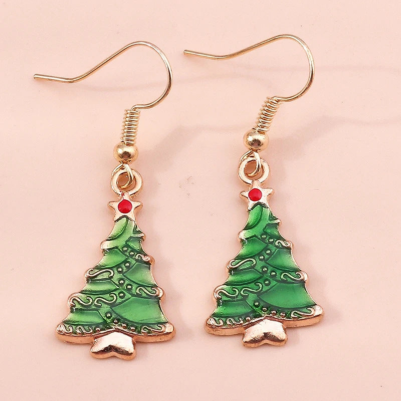 Acrylic Christmas Tree Earrings (Minimo de Compra 10)  MIC-YuQ003