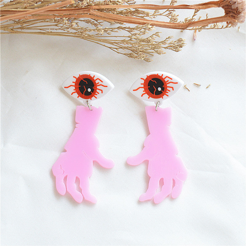 Acrylic horror and funny ghost earrings MYA-XieN059