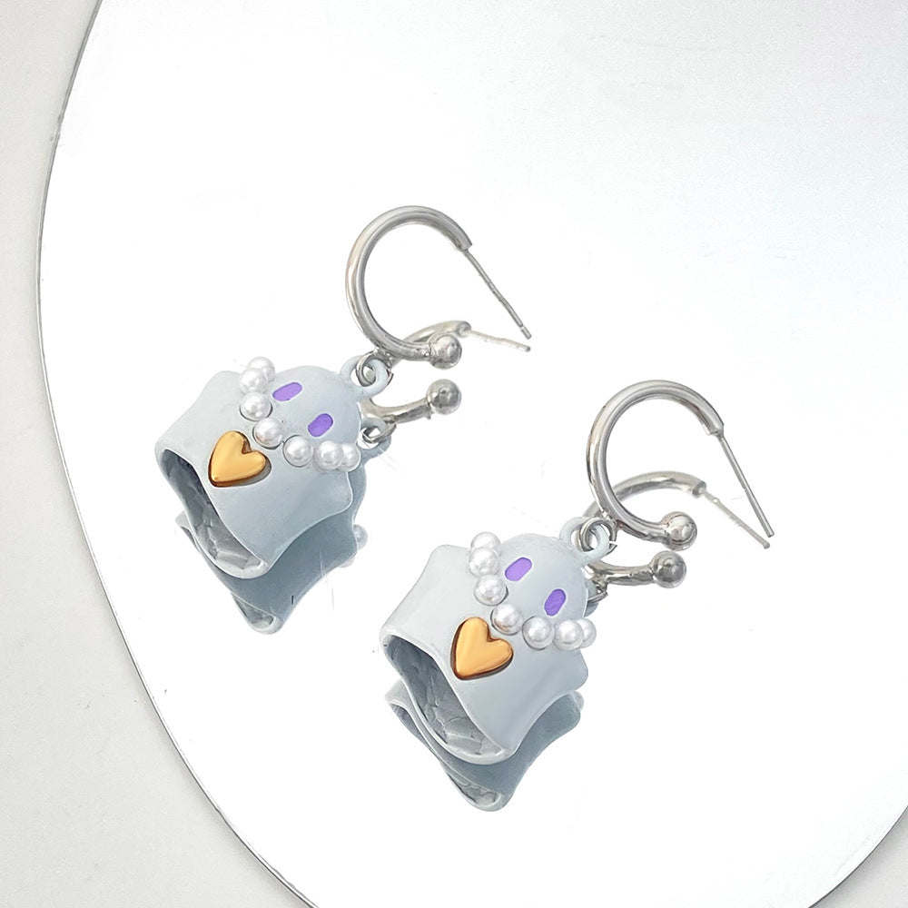 Alloy cute villain ghost earrings MIC-YiY011