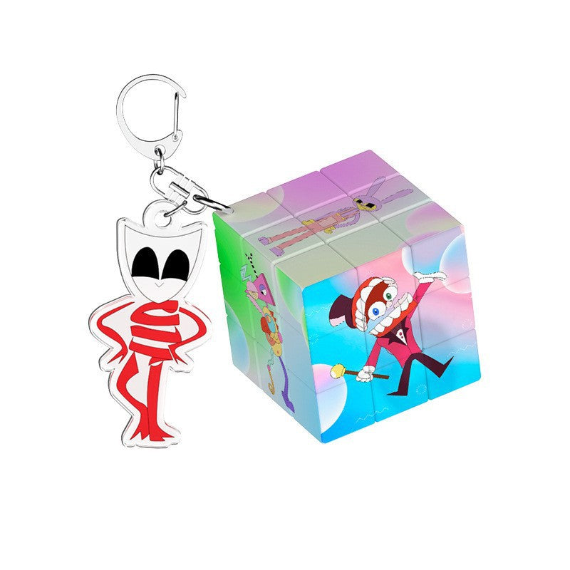 PVC cartoon digital circus keychain MYA-MLZ030