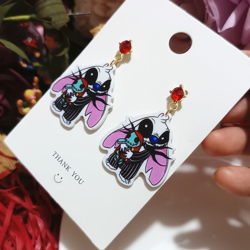 Alloy mole kawa earrings MIC-XingJ090