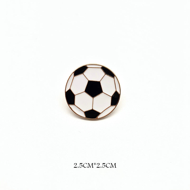 Alloy cute football jersey brooch MYA-QiSen024