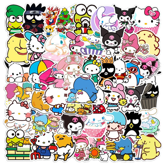 Sticker PVC Cute Cartoon Waterproof 50 Sheets Minimo de compra 3 (S) HQiao006