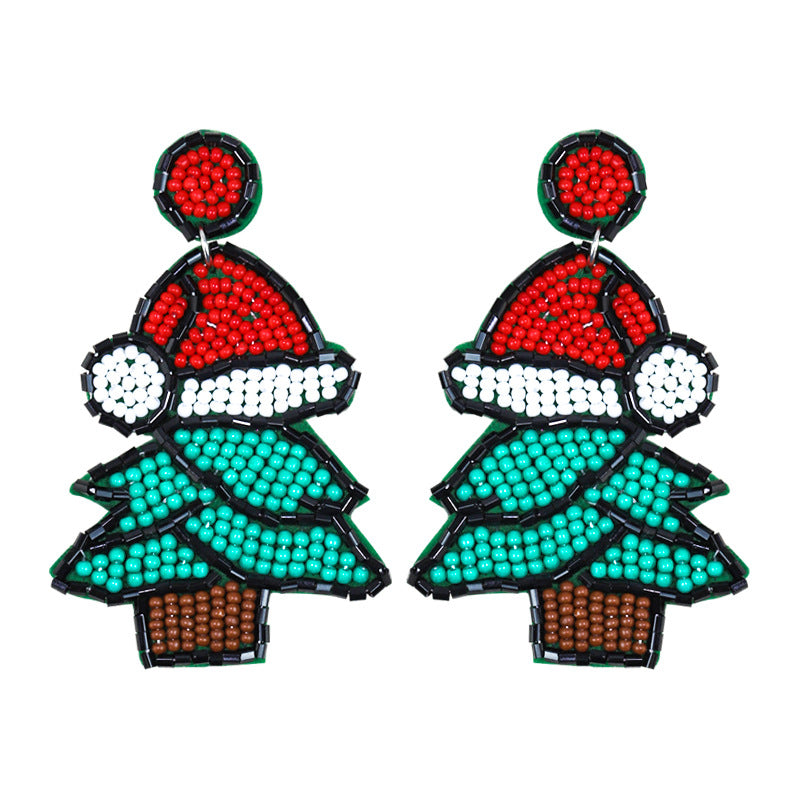 Alloy Christmas Tree Bell Earrings (Minimo de Compra 2) MYA-DWKM003