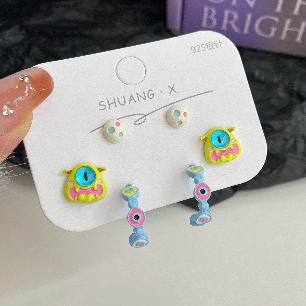 Metal Demon Little Monster Earrings MIC-ShuangX044