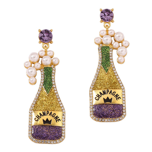 Alloy Cute Wine Bottle Earrings MIC-YueL013