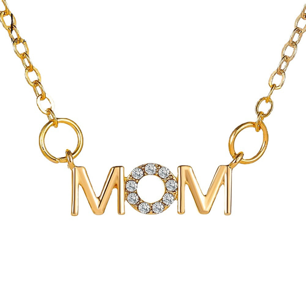 Alloy MOM Mother's Day Necklace MIC-MiaoY043