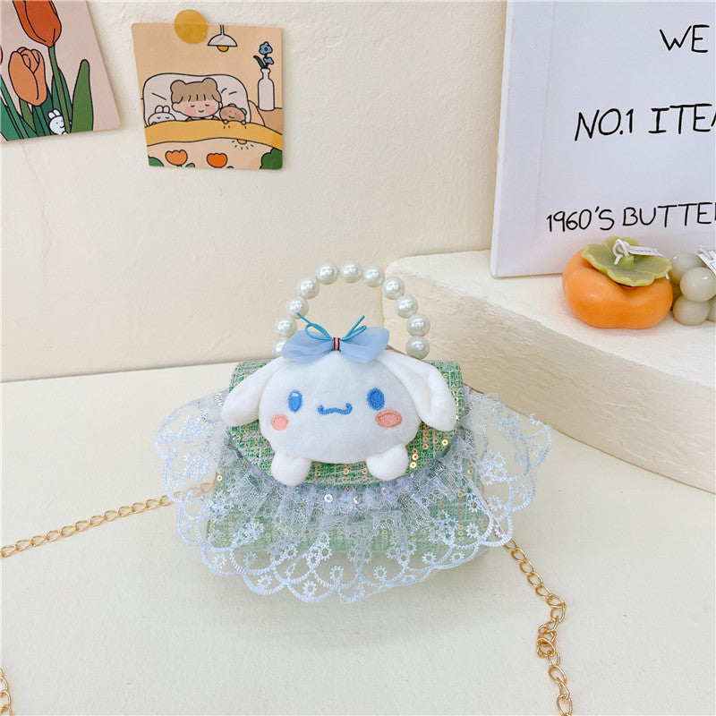 PU cute cartoon pearl handbag (Minimo de compra 3) MIC-BSCR003