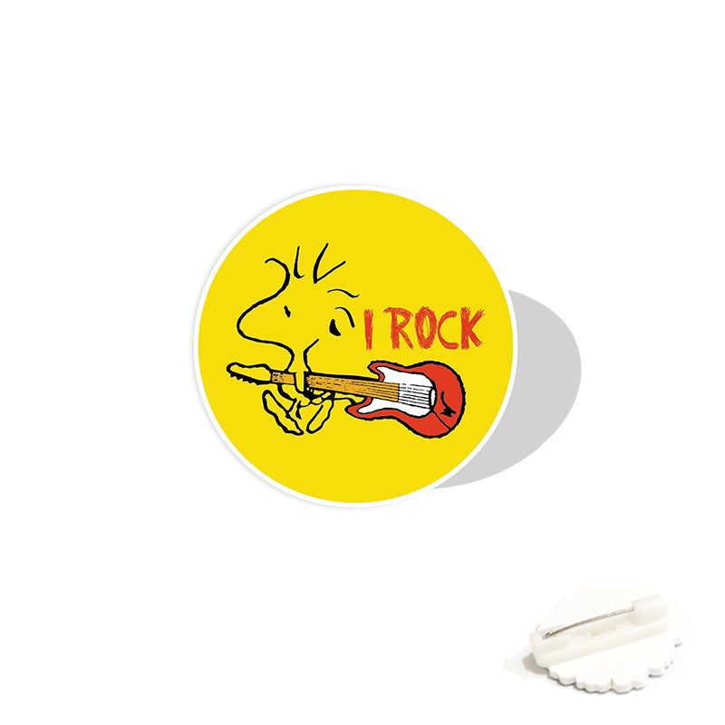 Acrylic cartoon cute Snoopy brooch (Minimo de compra 2) MIC-WeiJ002