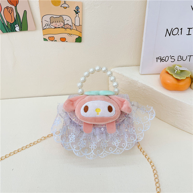 PU cute cartoon pearl handbag (Minimo de compra 3) MIC-BSCR003