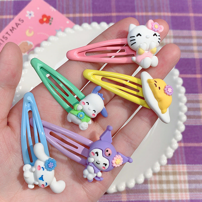 Acrylic cute cartoon hairpin MIC-DiLan008